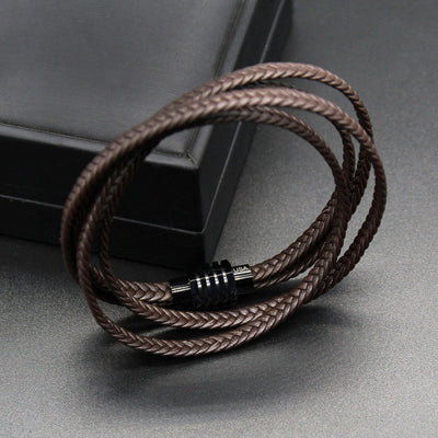Luxury Men’s Bracelet – Strand Brown
