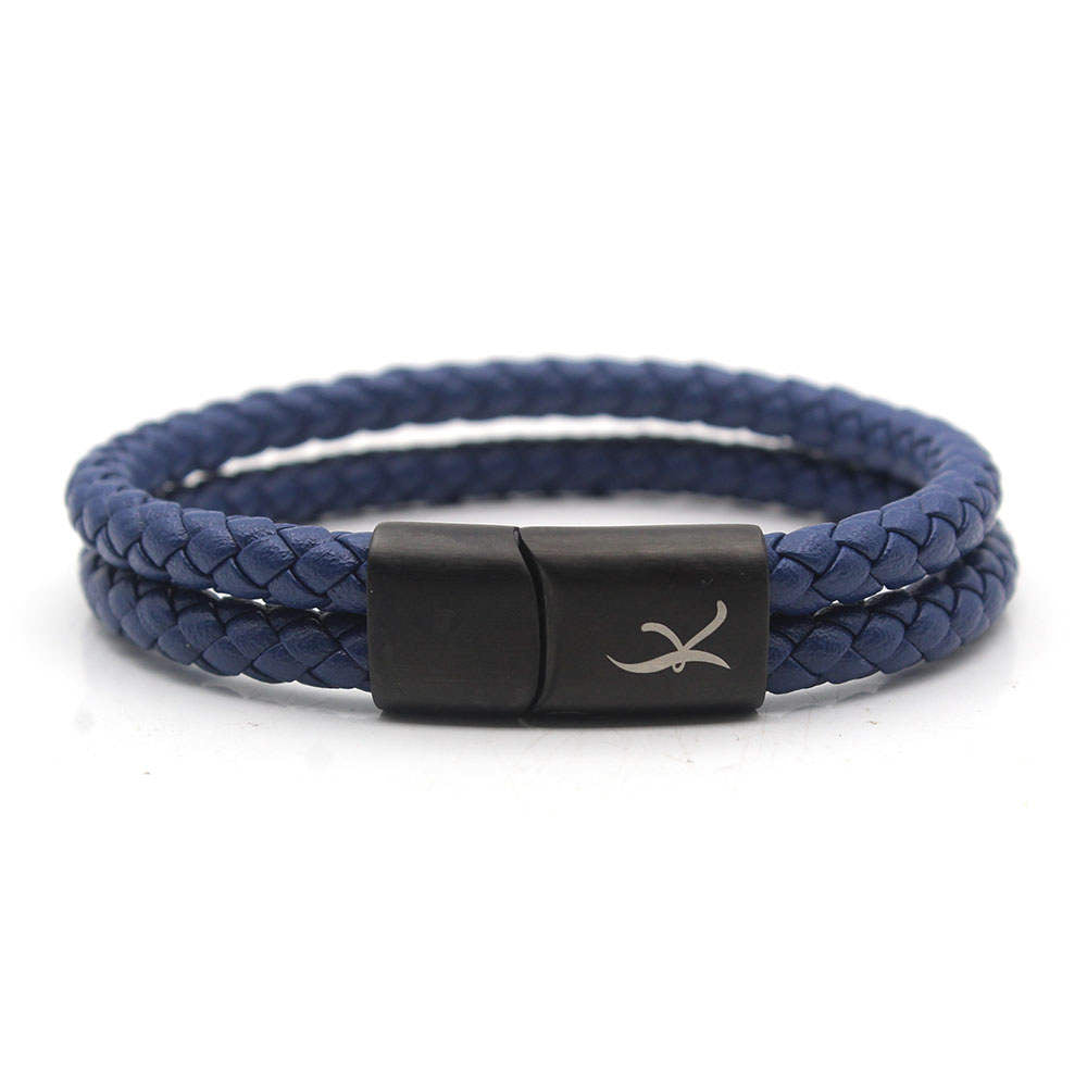 Luxury Men’s Bracelet – Double Blue
