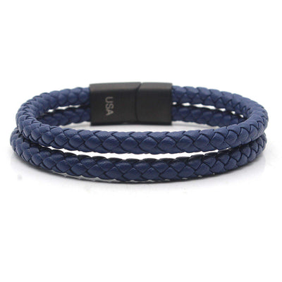 Luxury Men’s Bracelet – Double Blue