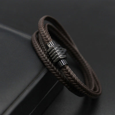 Luxury Men’s Bracelet – Strand Brown