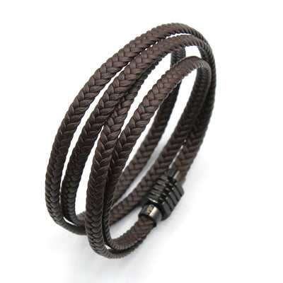 Luxury Men’s Bracelet – Strand Brown