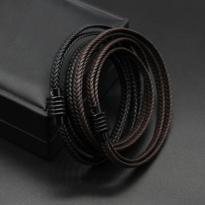 Luxury Men’s Bracelet – Strand Brown