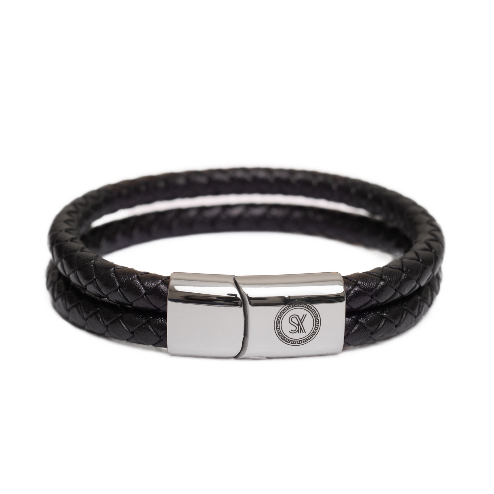 Luxury Men’s Bracelet – Double Black