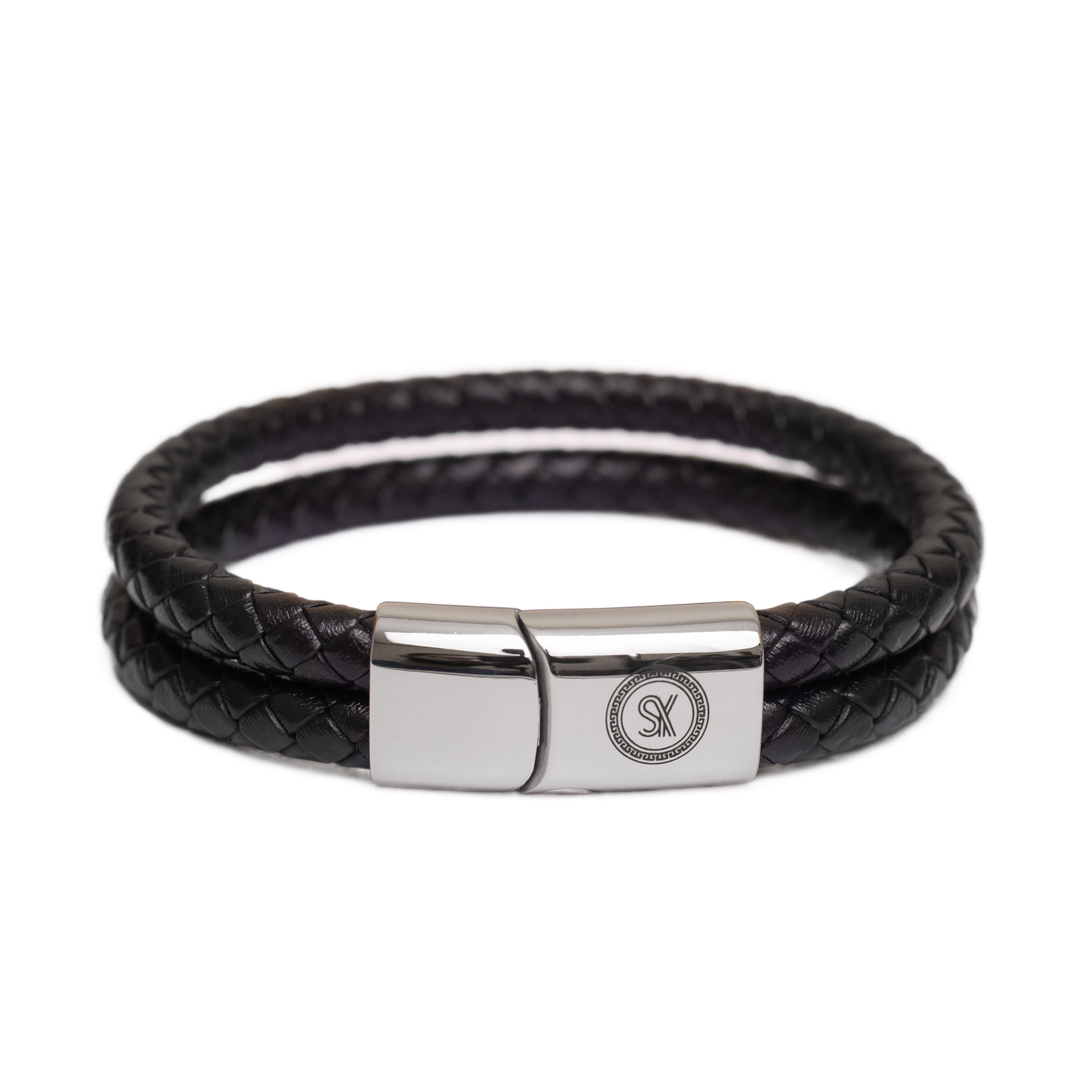Luxury Men’s Bracelet – Double Black