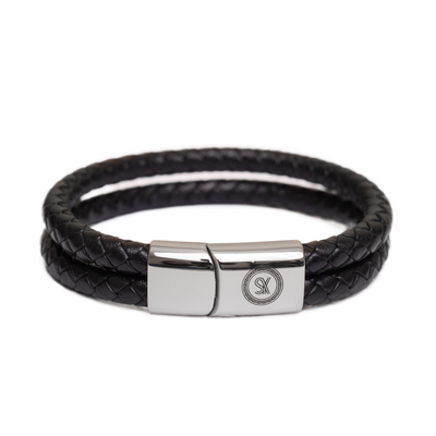 Luxury Men’s Bracelet – Double Black