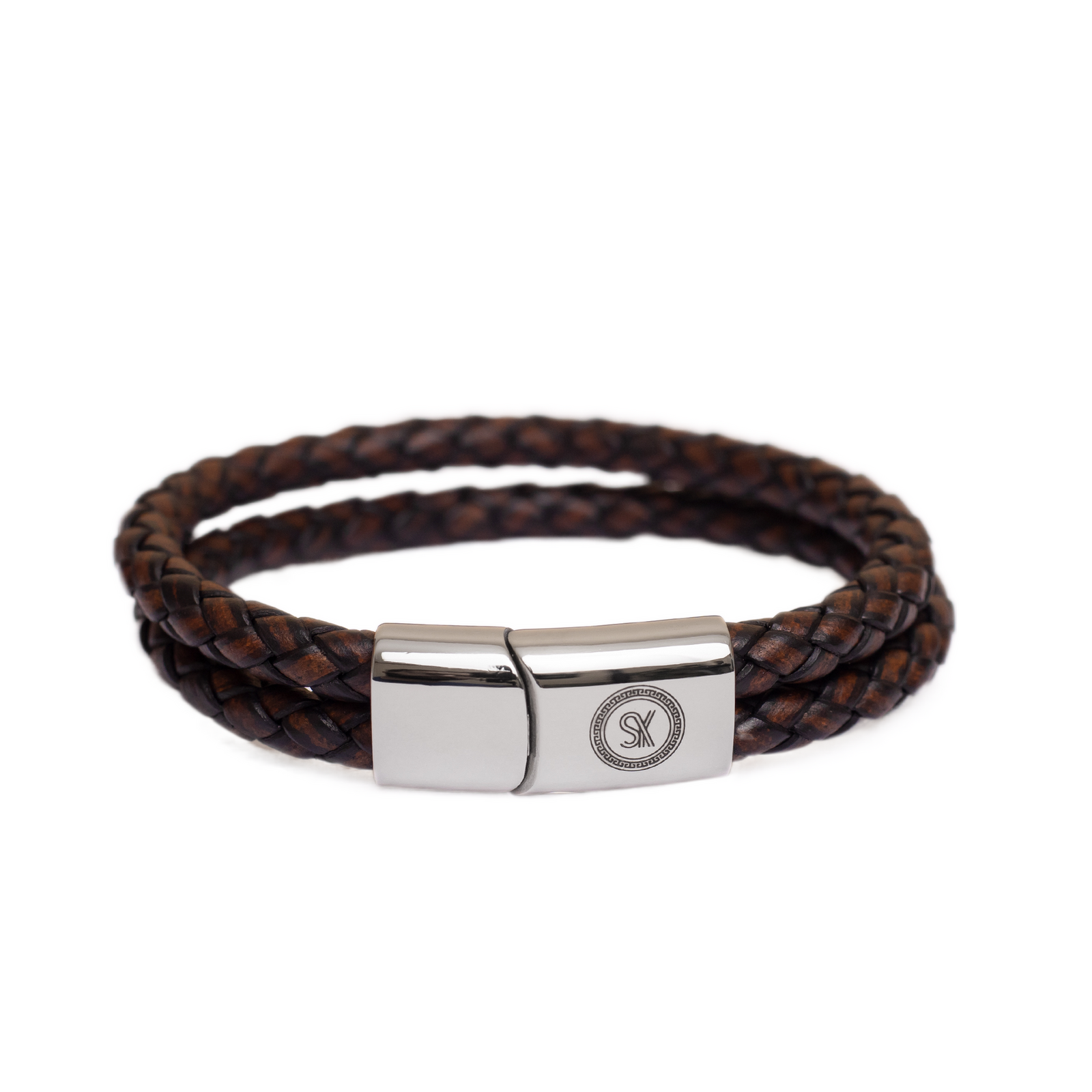 Limited Edition: Luxury Men’s Bracelet – Double Brown