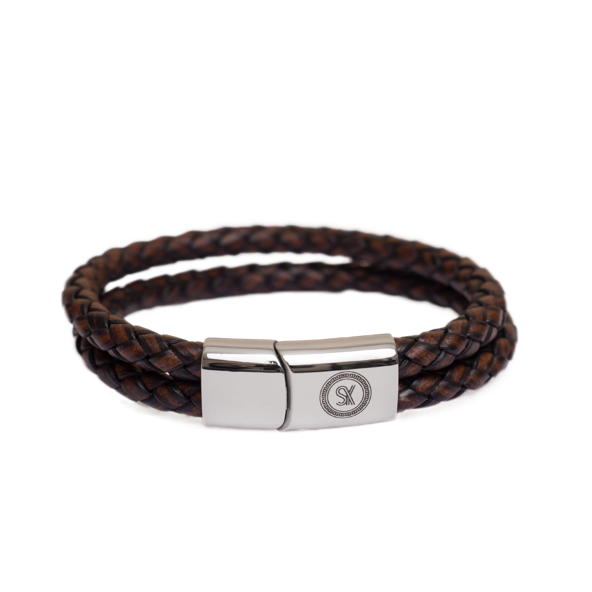 Limited Edition: Luxury Men’s Bracelet – Double Brown