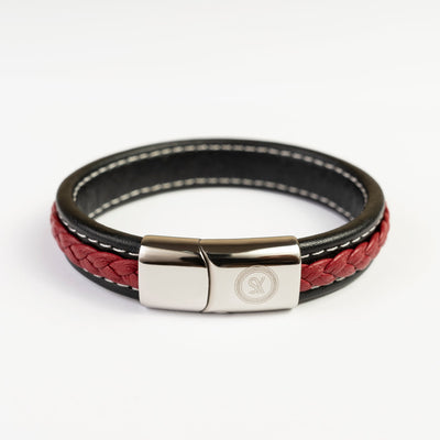 Classic Men’s Bracelet – Black & Red