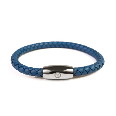 Fancy Bracelet- Single Blue - Silver Clasp