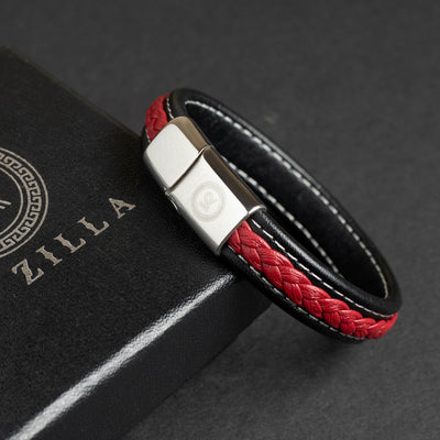 Classic Men’s Bracelet – Black & Red