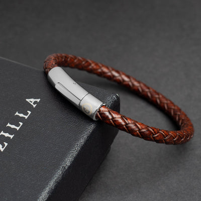 Luxury Bracelet – Single Vintage Brown - Buckle
