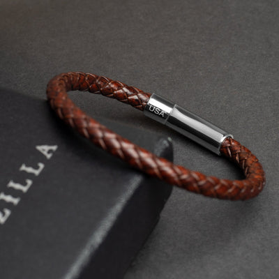 Luxury Bracelet – Single Vintage Brown - Buckle