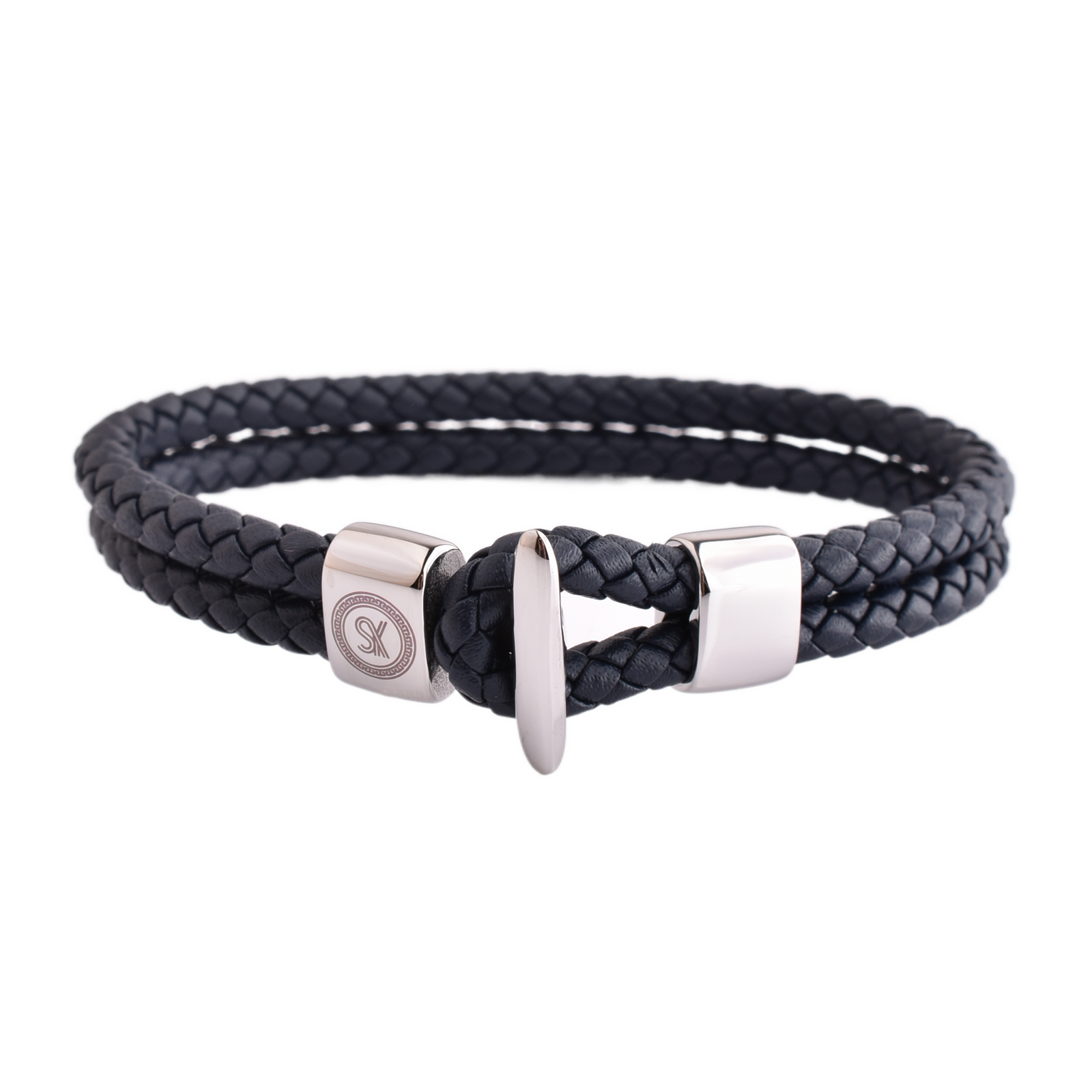 LIMITED EDITION: Luxury Men’s Bracelet – Double Navy - Hook