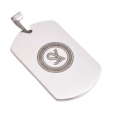 Motivational Necklace Tag: Silver - IF IT DOESN'T CHALLENGE YOU, IT WON'T CHANGE YOU