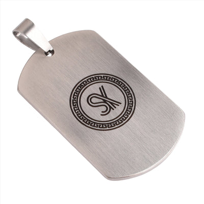 Motivational Necklace Tag: Brushed Silver - BELIEVE YOU CAN, AND YOU'RE HALFWAY THERE