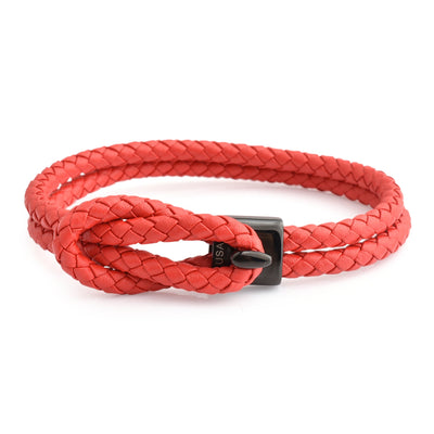 Luxury Men’s Bracelet – Double Red