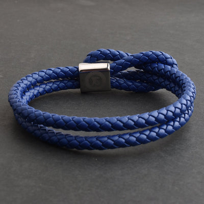 Luxury Men’s Bracelet – Double Blue