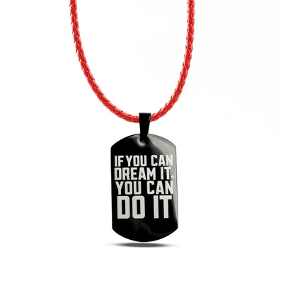 Leather Necklace - Red - 3 mm