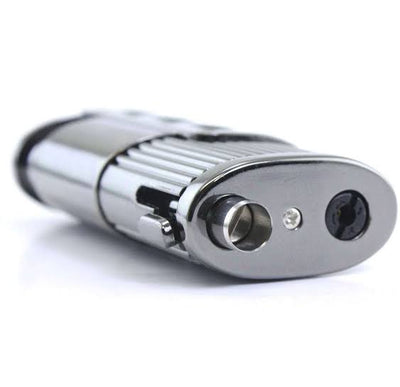 Cigar Triple Firepower Jet Torch  Lighter with Cigar Punch - Windproof Blue Flame + Gift Box