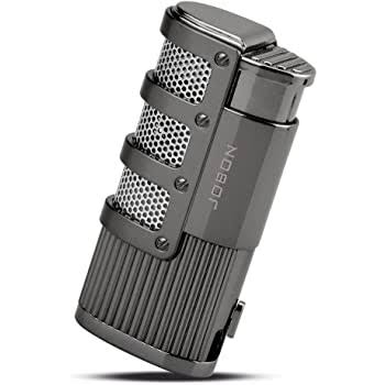Cigar Triple Firepower Jet Torch  Lighter with Cigar Punch - Windproof Blue Flame + Gift Box