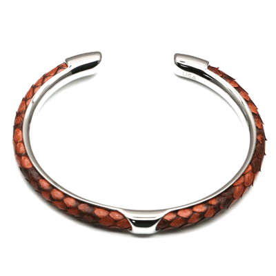 Fancy Snake Bracelet - Brown Color